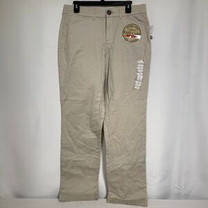 Khakis & Co Easy Care Fit Solution Tummy Control Sand Pants Women's Sz 10 NWT